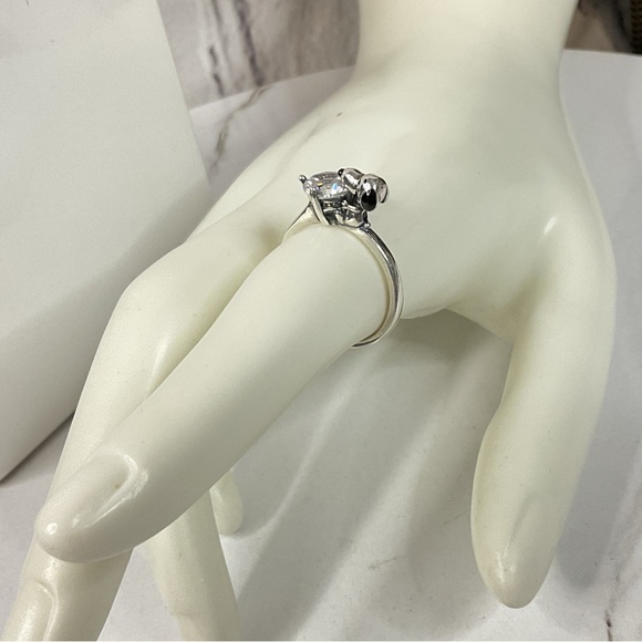 🌟 S925 Sterling Silver Snoopy Diamond Ring - Picture 8 of 12
